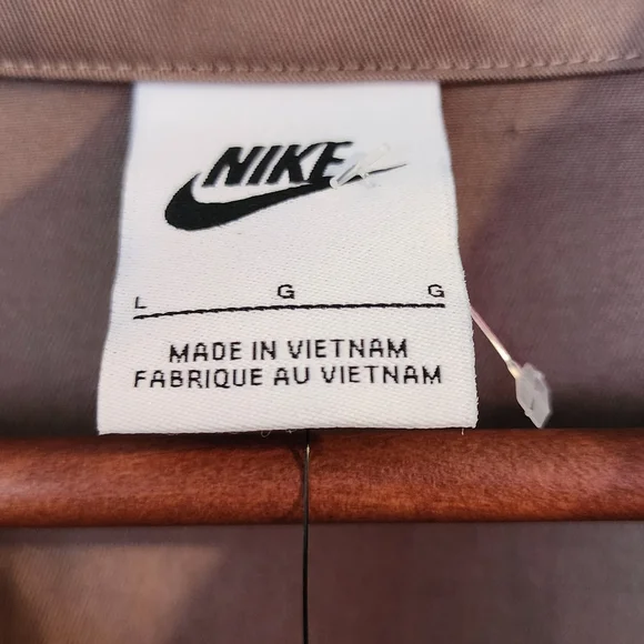 Nike Women's Sportwear Oversized‎ 1/4 Zip Twill Top-Brown Long Sleeve Sz Med NWT - Picture 9 of 13